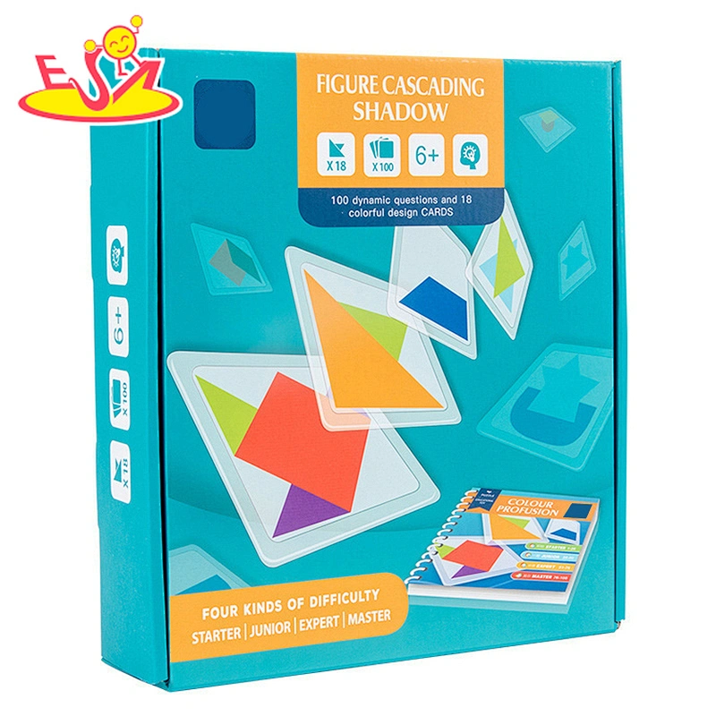 High quality preschool wooden tangram puzzle for children W11D020