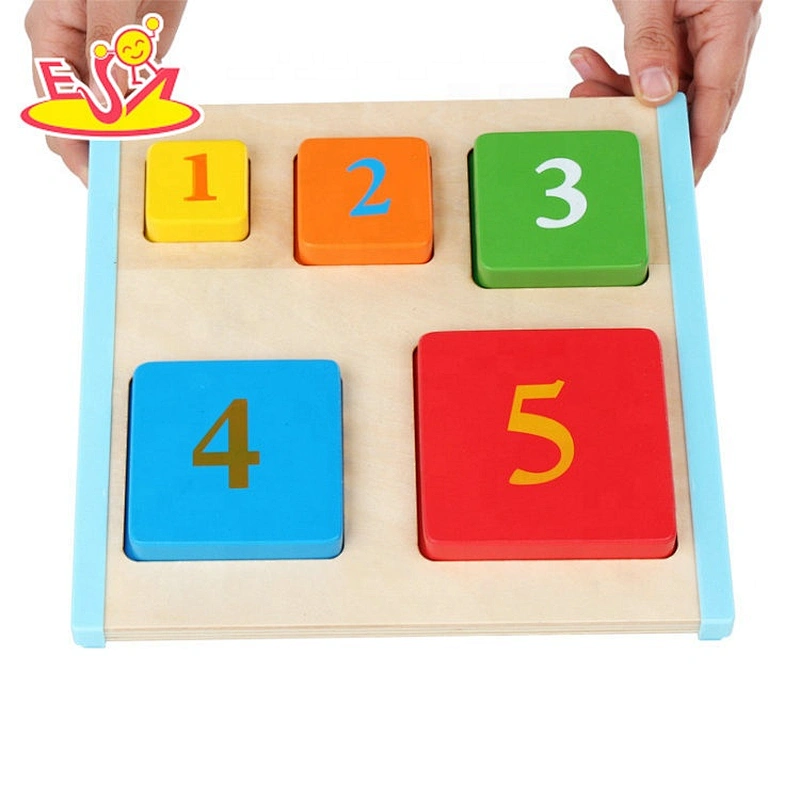 Handmade Shape matching blocks toys for children W13E146