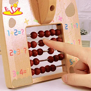 2021 New arrival animal shape wooden bead maze car toy for toddlers W11B280