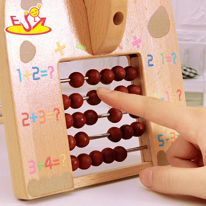 2021 New arrival animal shape wooden bead maze car toy for toddlers W11B280