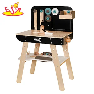 Customize educational wooden drill & learn toolbox workbench DIY toys for kids W03D140