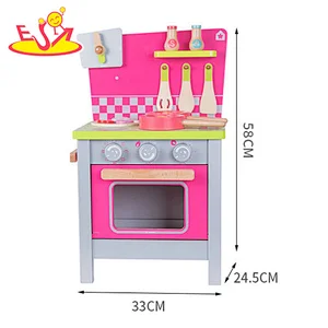 Customize preschool wooden kitchen set toys for kids W10C510