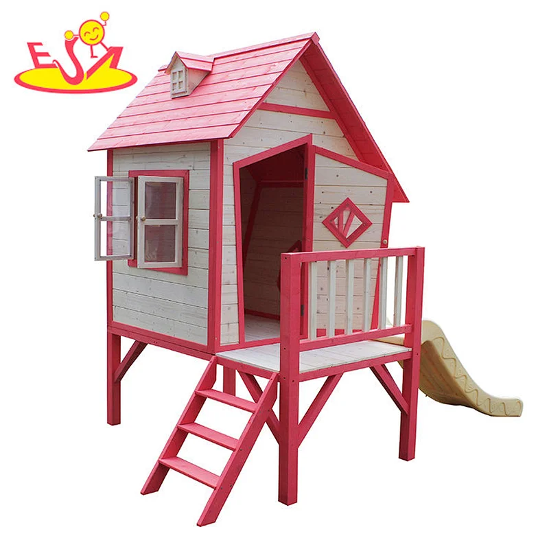 2021 New hottest outdoor wooden house toys for kids garden playing W01D080