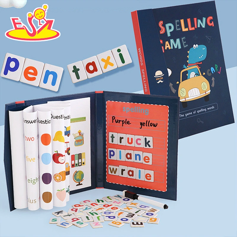 2021 Most popular preschool wooden learning book toy for children W12E106