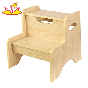 Wholesale kids steps tool living room wooden chair furniture for toddlers W08G308