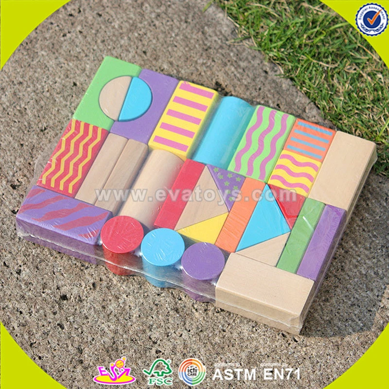 wholesale cheap educational wooden blocks toys for children W13A066