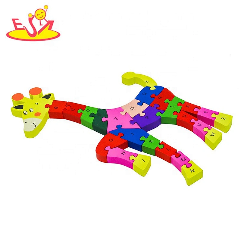 Customize kookaburra shape wood mosaic puzzle for toddlers W14I015