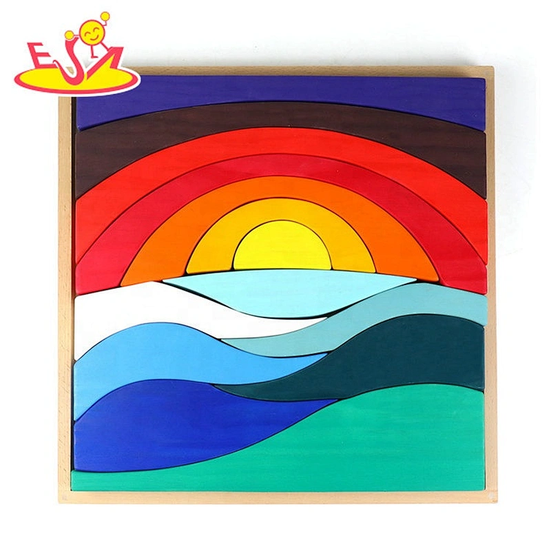 New sale  educational Wooden puzzle with gem W14A260