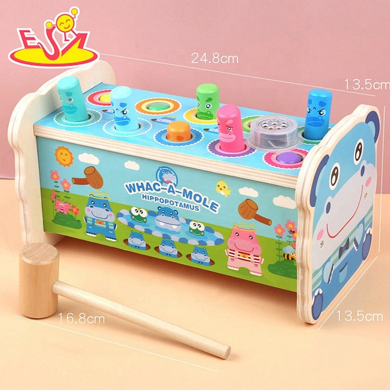 Hot sale wooden instrument beat toys with music W11G076B
