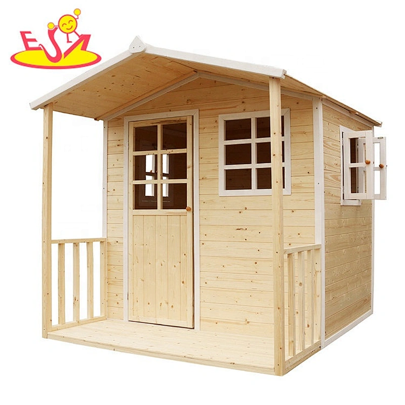 2021 New hottest custom wholesale great sale outdoor wooden house for kids palying W01D087B