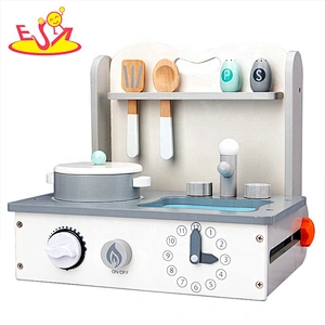 2021 Best sale mini little wooden kitchen play set for kids pretend play W10C606