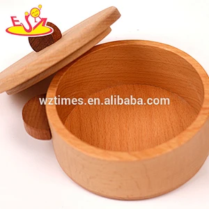 2018 Wholesale cheap kids natural wooden kitchen toy accessories high quality toddlers wooden kitchen toy accessories W10B127
