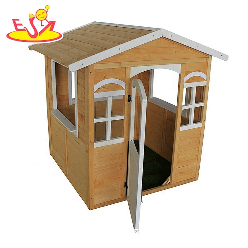 2021Top sale outdoor wooden house toys for kids garden playing W01D084