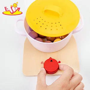 2021 wholesale role play wooden boiled dumplings set play set for children W10D315