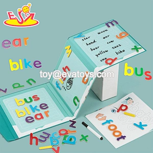 Whole sale preschool wooden cartoon study toys for kids W12E100