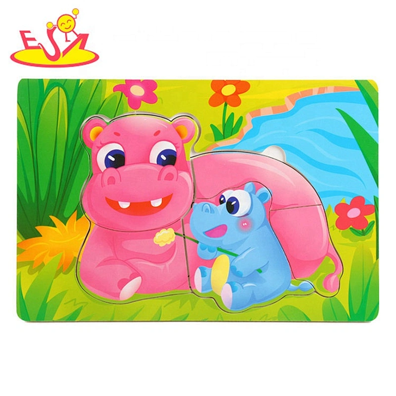 Wholesale Wooden Coloring graffiti shape puzzle fpr kids W14D226