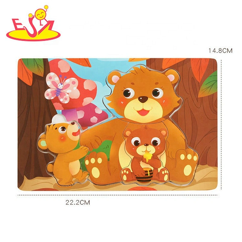 Wooden Coloring graffiti shape puzzle W14D217