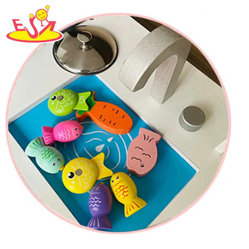 Hot sale Solid wood wooden kitchen for children  W10C616