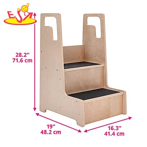 2021 New design kids step stool wooden furniture for living room W08G307