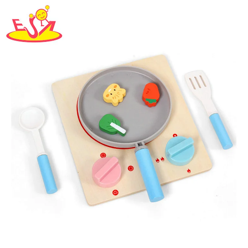 2021 wholesale role play wooden boiled dumplings set play set for children W10D315
