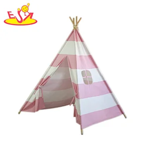 Wholesale outdoor and indoor girls teepee play tent for children W08L074