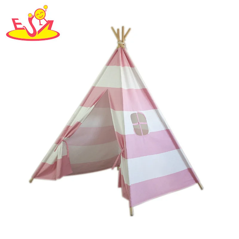Wholesale outdoor and indoor girls teepee play tent for children W08L074