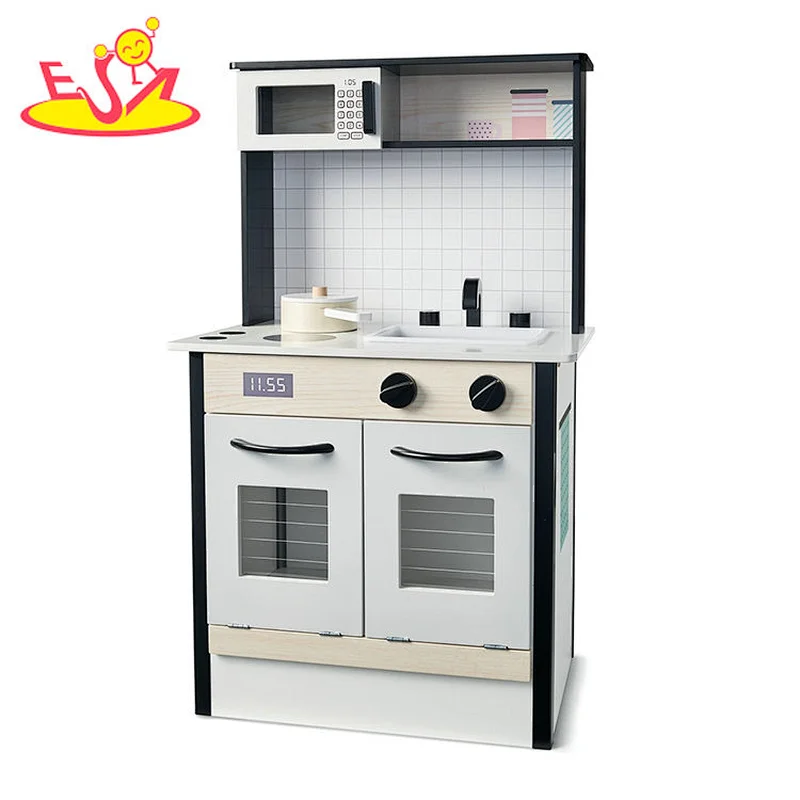 2021 New design interesting wooden kitchen for children W10C459