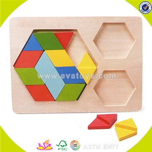 Wholesale colorful kids wooden geometric toy for learning W13E047