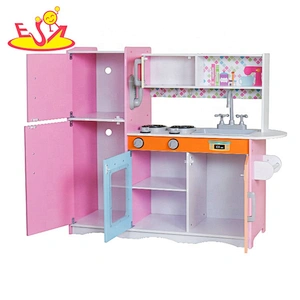 2021 New design interesting wooden kitchen for children W10C459