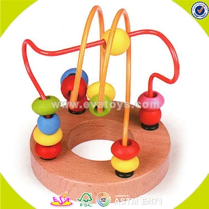 wholesale fashion kids wooden beads educational wooden beads educational toys W11B066