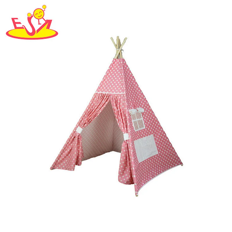 Wholesale outdoor and indoor girls teepee play tent for children W08L074