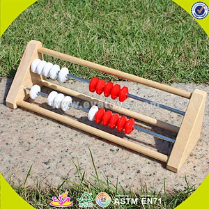 wholesale baby educational wooden toy abacus with high quality W12A017