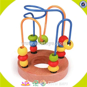 wholesale fashion kids wooden beads educational wooden beads educational toys W11B066