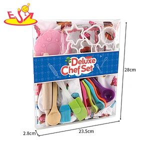 2021New Design deluxe chef set little Chef Wooden Toy for kids W10D319