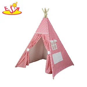 Wholesale outdoor and indoor girls teepee play tent for children W08L074