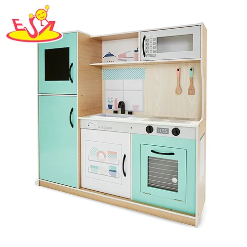 2021 New design interesting wooden kitchen for children W10C459