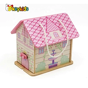 2021 New Arrived Educational Wood Doll house Toys For Kids W06A370