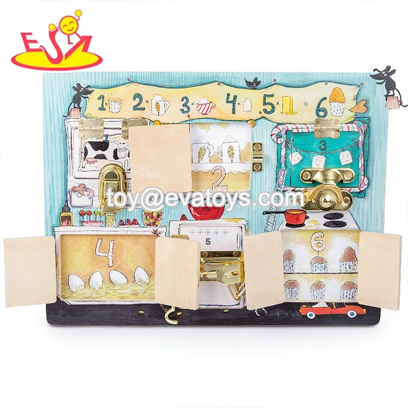 New creative shape backpack wooden educational busy board  toys for kids  W12D330