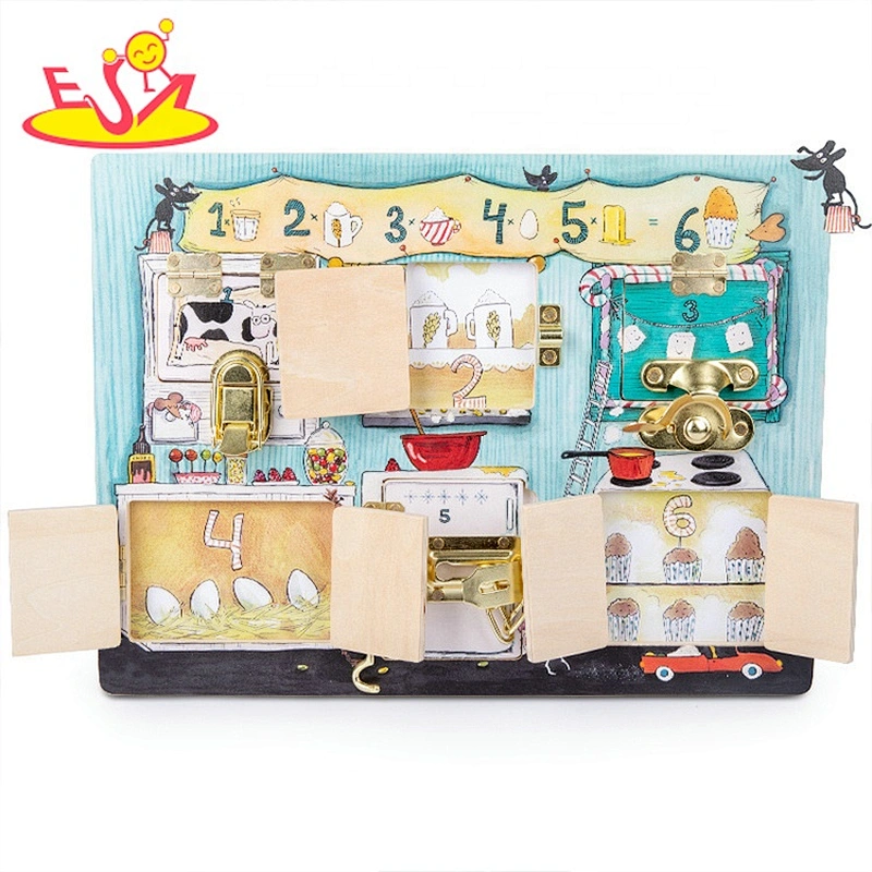 Newest adorable wooden educational busy board  toys for kids W12D331