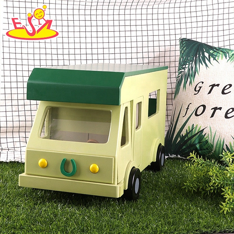 Newest creative wooden Enigineening vehicle toy set for kids W04A556