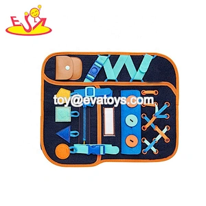 New creative shape backpack wooden educational busy board  toys for kids  W12D330