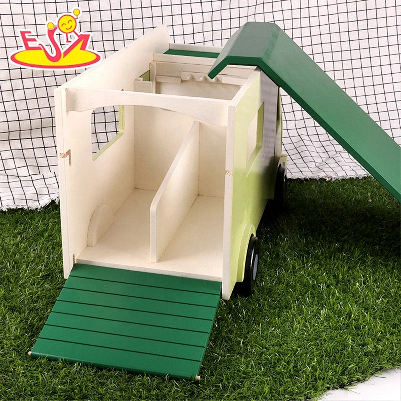 Newest creative wooden Enigineening vehicle toy set for kids W04A556