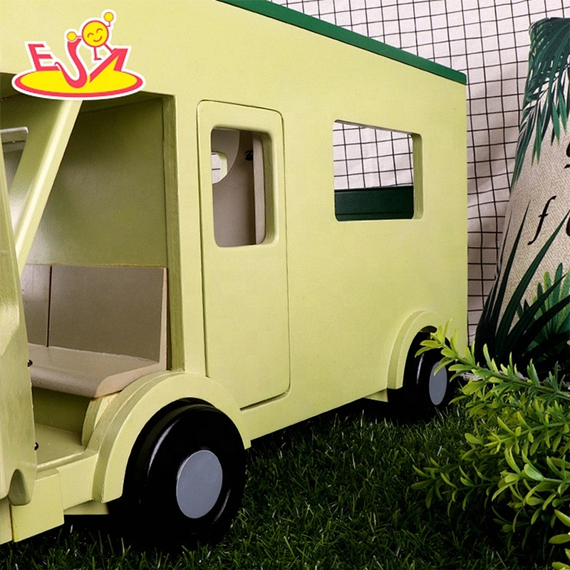 Newest creative wooden Enigineening vehicle toy set for kids W04A556