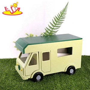 Newest creative wooden Enigineening vehicle toy set for kids W04A556