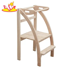 Großhandel Kinder Küche Helfer Holz Tritthocker Leiter mit Griff W08G345