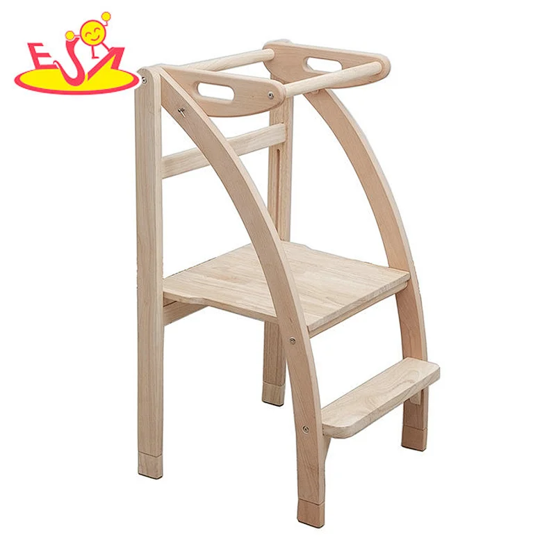Großhandel Kinder Küche Helfer Holz Tritthocker Leiter mit Griff W08G345