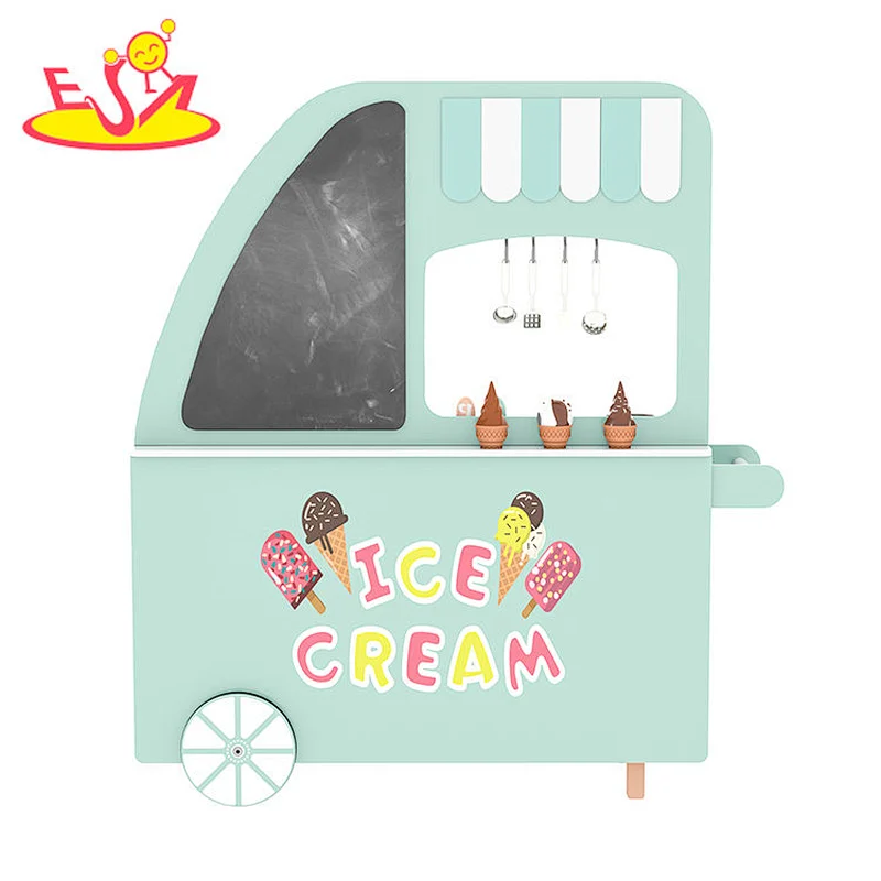 2022 Neues Design Holz Kinder 2-in-1 Markt und Küche oder Rollenspiel Eisdiele Shop Spielzeug W10C732