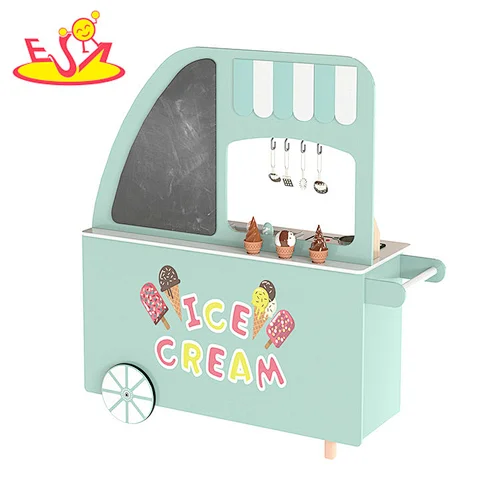 2022 Neues Design Holz Kinder 2-in-1 Markt und Küche oder Rollenspiel Eisdiele Shop Spielzeug W10C732