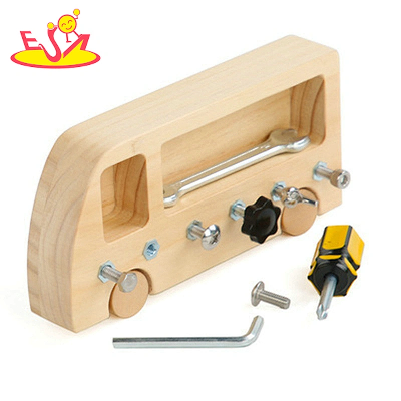 2022 New hottest montessori screw wooden bolt board toy for children W12F131