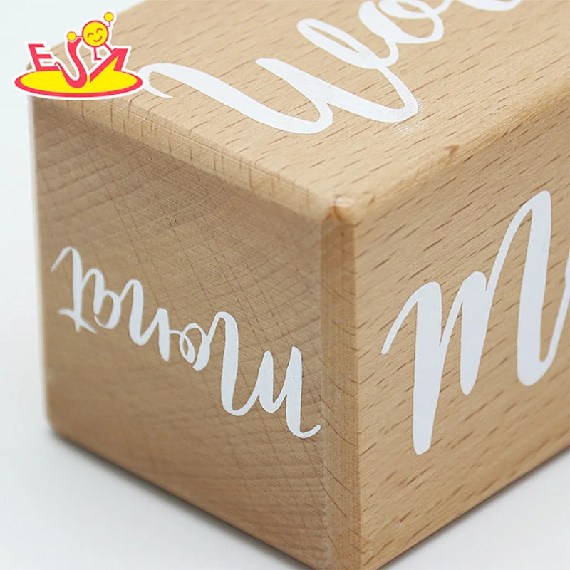 High quality perpetual wooden desk date blocks for Office, Home Decor W13A268